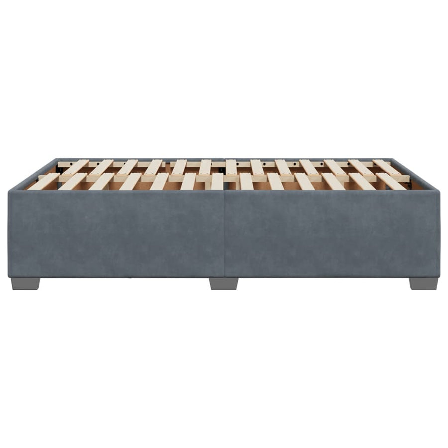Bedframe fluweel donkergrijs 120x200 cm