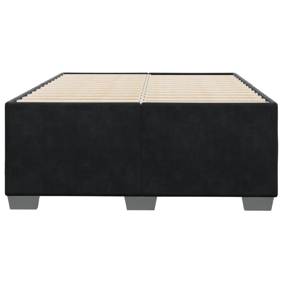 Bedframe fluweel zwart 120x200 cm