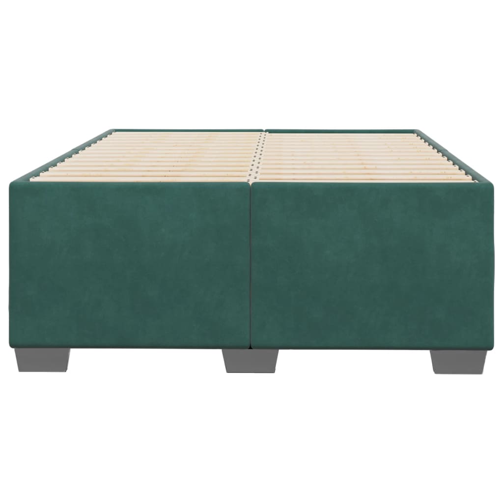Bedframe fluweel donkergroen 120x200 cm