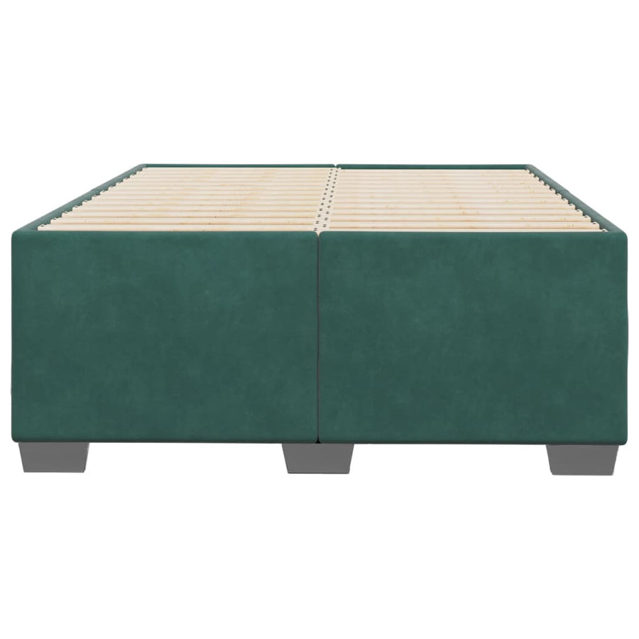 Bedframe fluweel donkergroen 120x200 cm