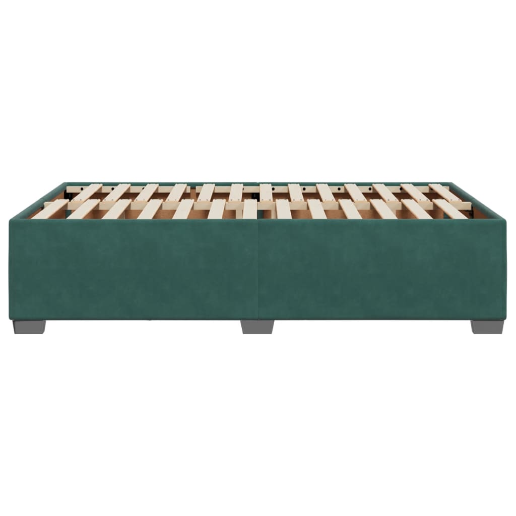 Bedframe fluweel donkergroen 120x200 cm