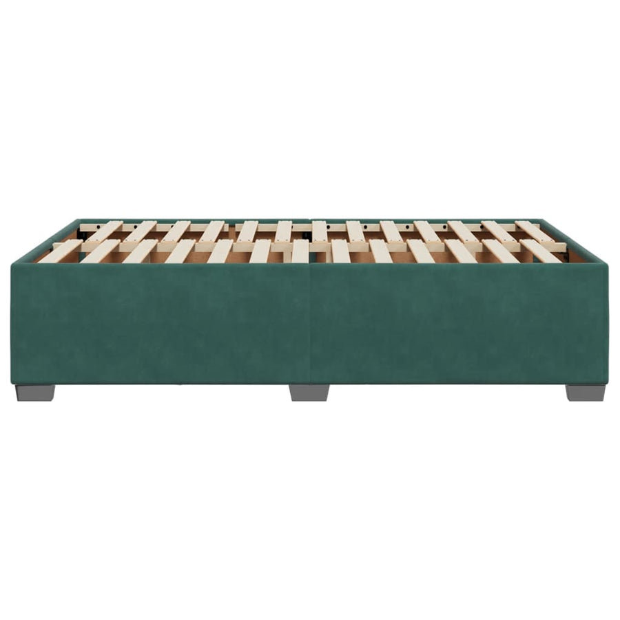 Bedframe fluweel donkergroen 120x200 cm