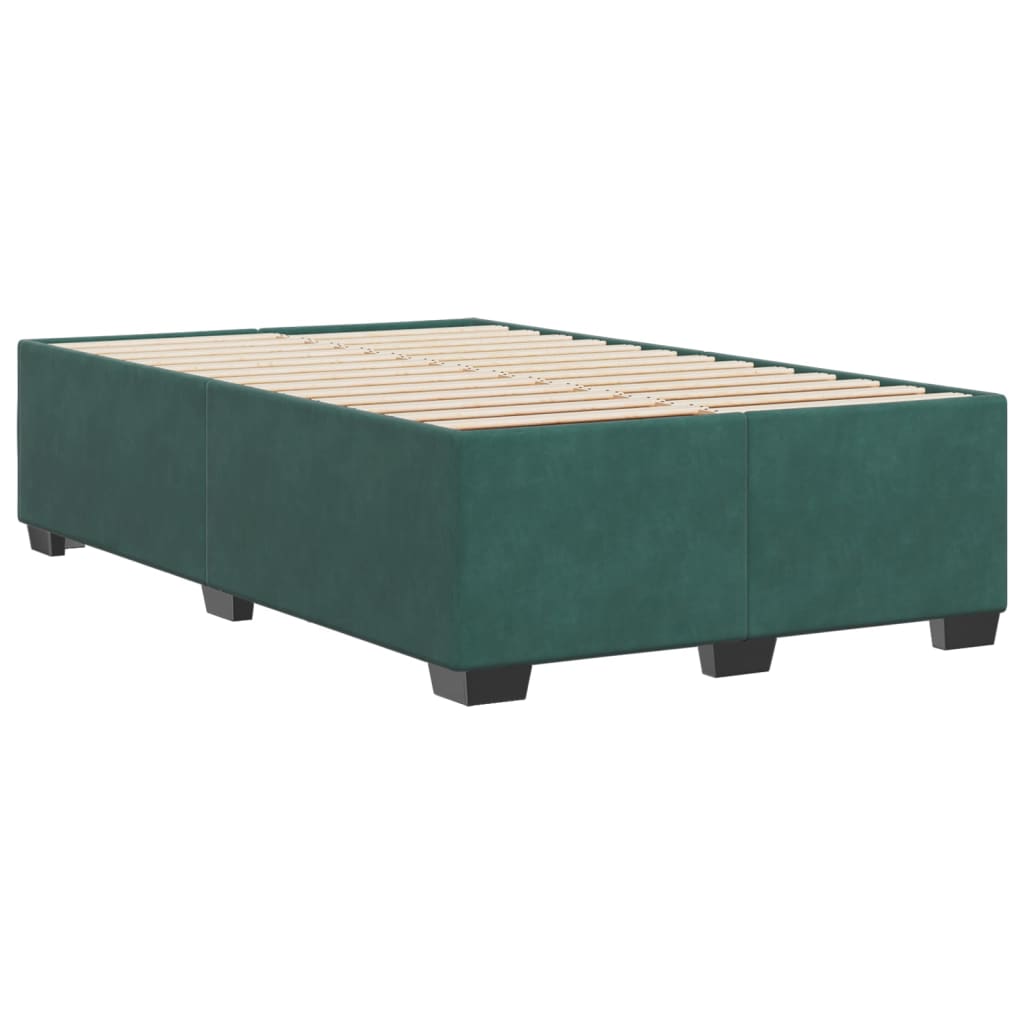 Bedframe fluweel donkergroen 120x200 cm