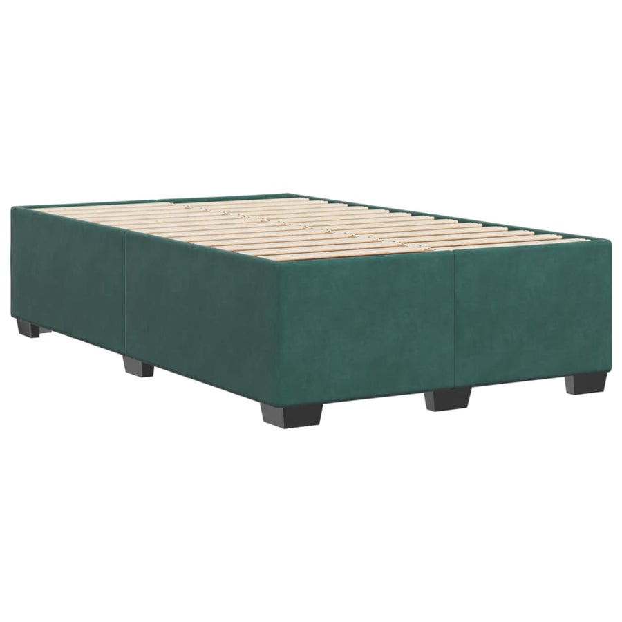 Bedframe fluweel donkergroen 120x200 cm
