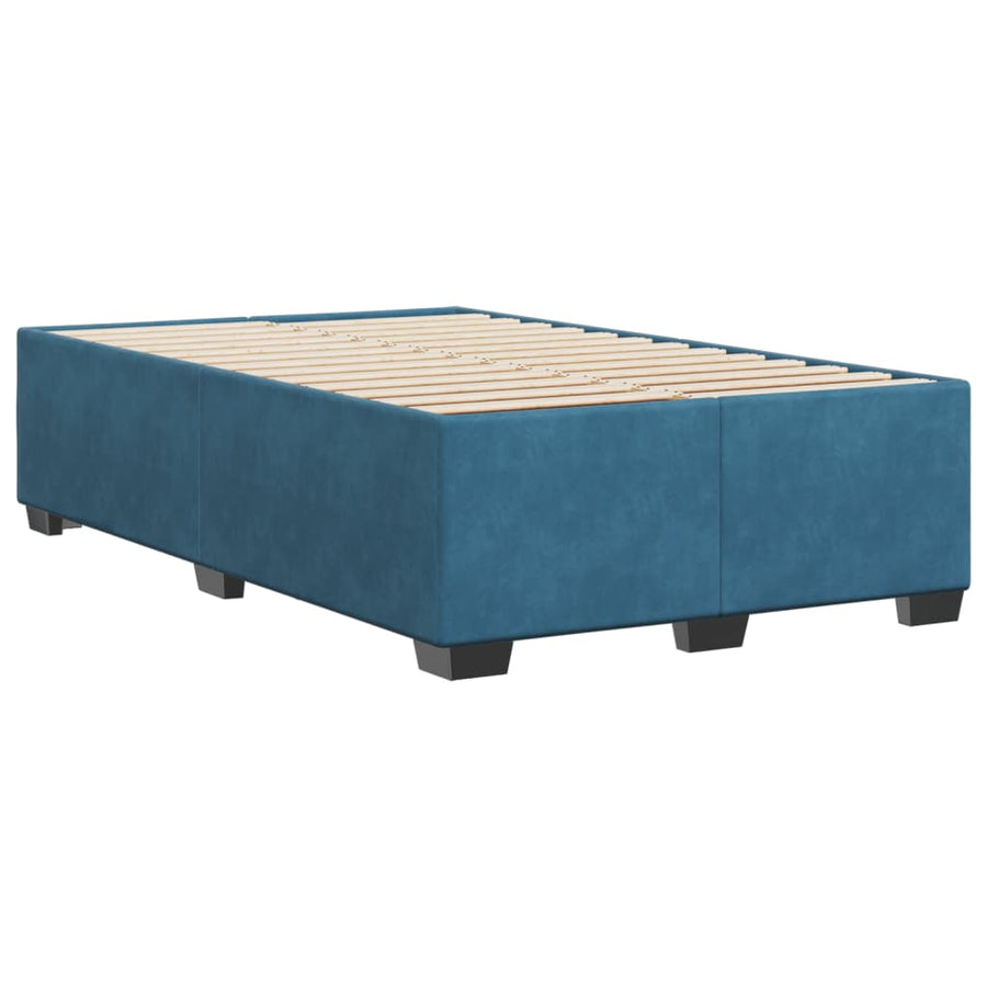 Bedframe fluweel blauw 120x200 cm