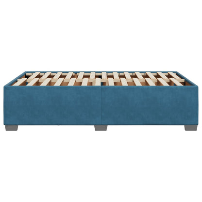 Bedframe fluweel blauw 120x200 cm