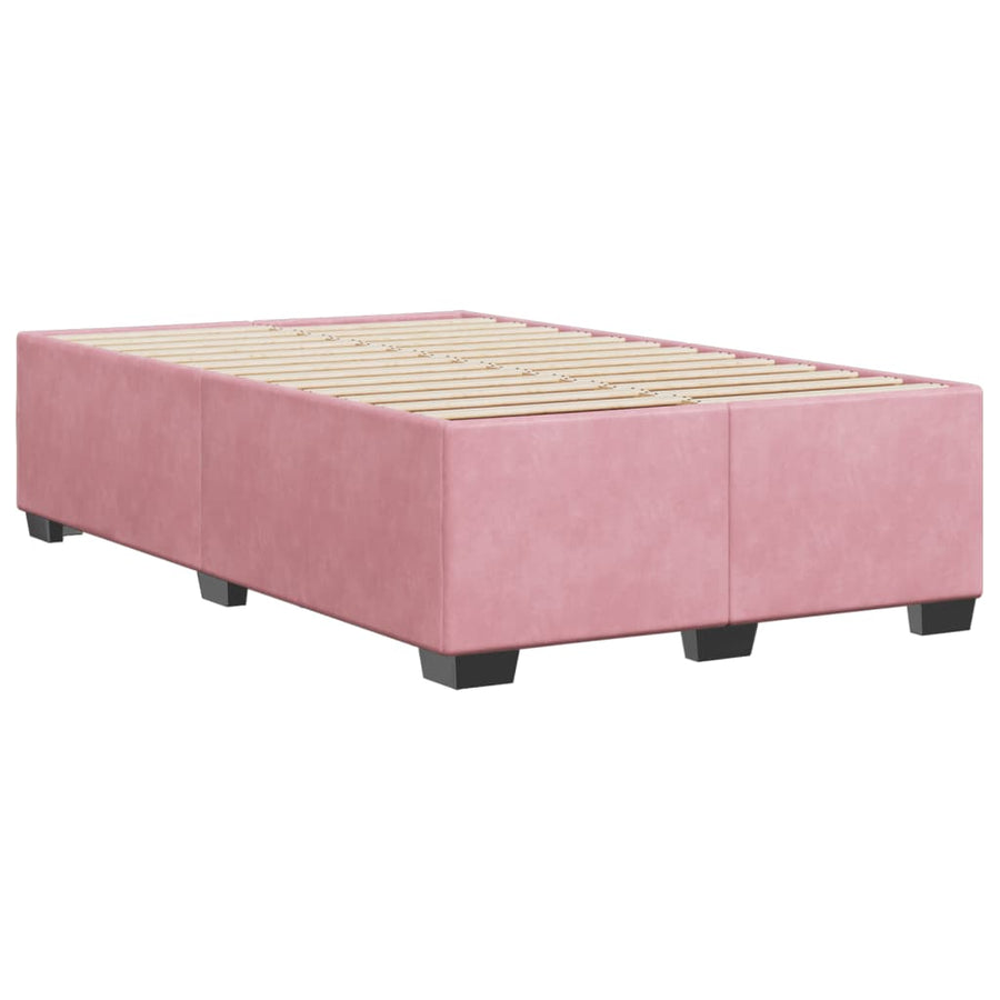 Bedframe fluweel roze 120x200 cm