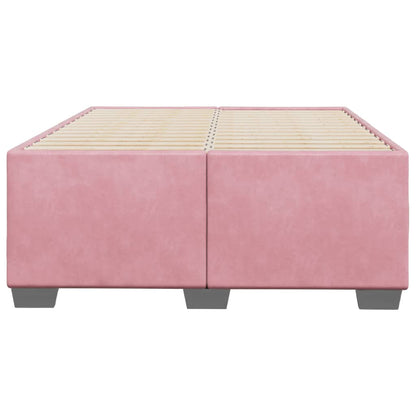 Bedframe fluweel roze 120x200 cm