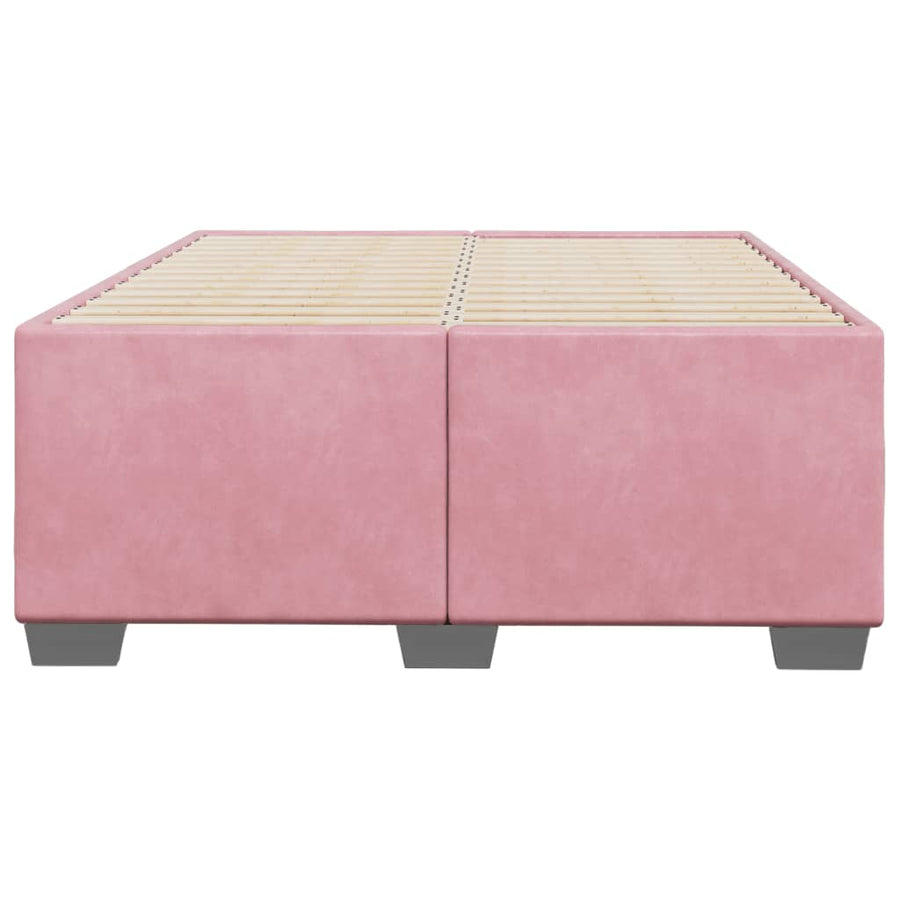Bedframe fluweel roze 120x200 cm