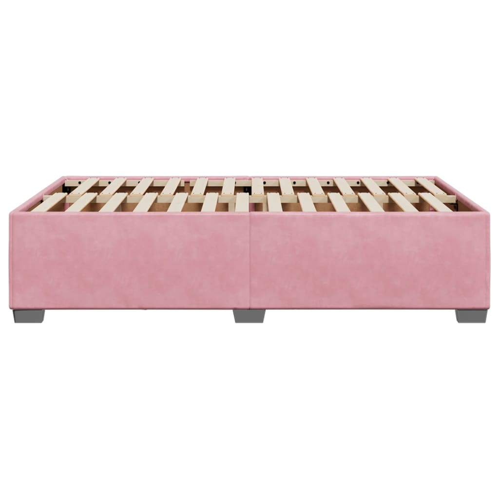 Bedframe fluweel roze 120x200 cm