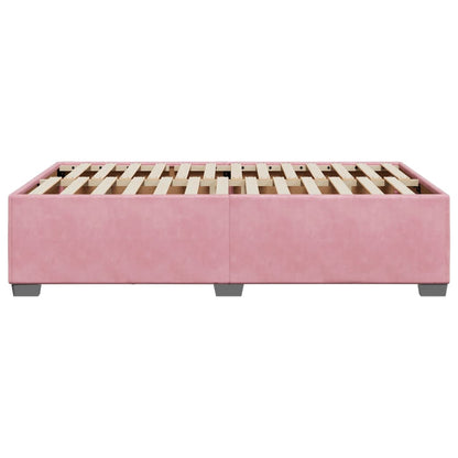 Bedframe fluweel roze 120x200 cm