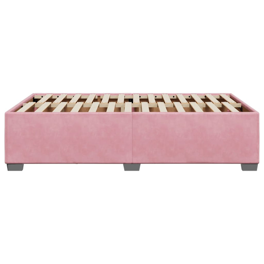 Bedframe fluweel roze 120x200 cm