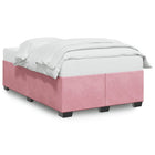 Bedframe fluweel roze 120x200 cm