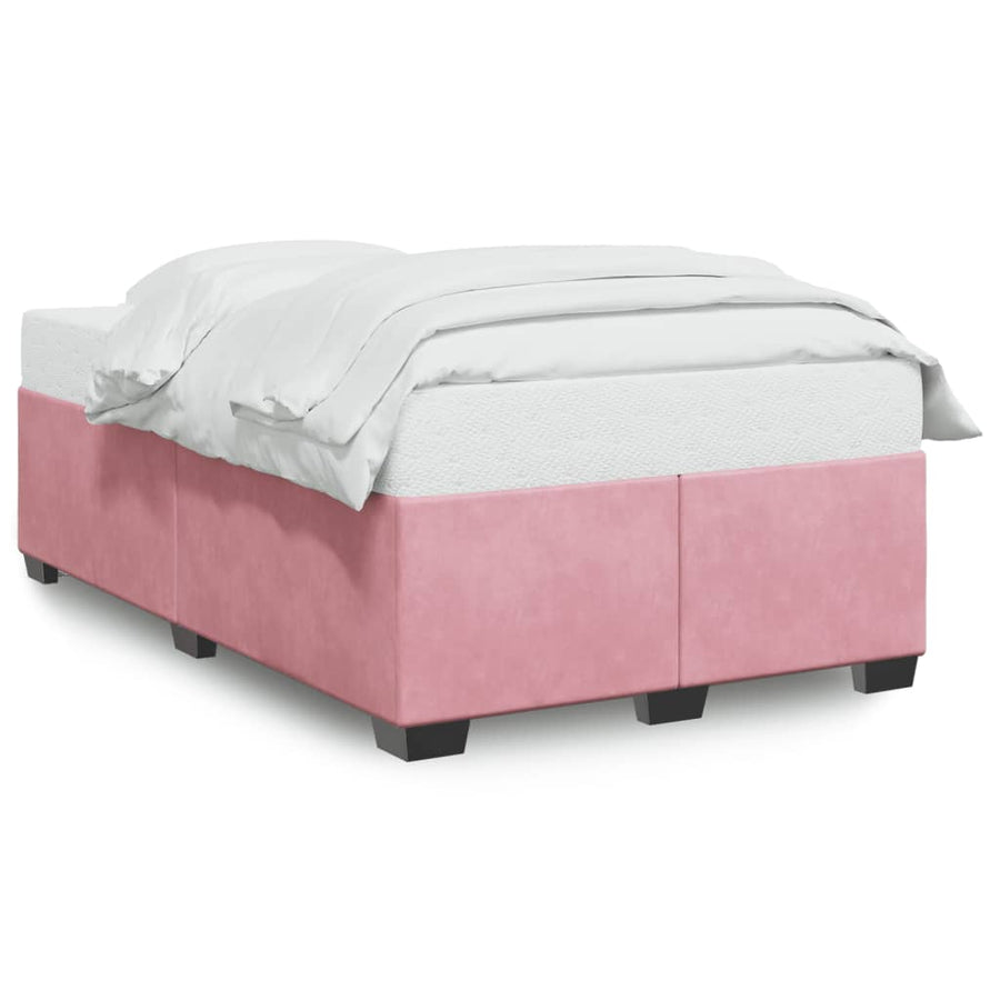 Bedframe fluweel roze 120x200 cm