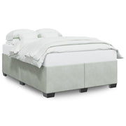Bedframe 140x190 cm fluweel lichtgrijs