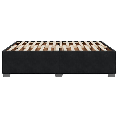 Bedframe fluweel zwart 140x190 cm