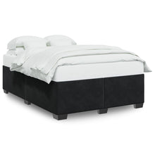 Bedframe fluweel zwart 140x190 cm