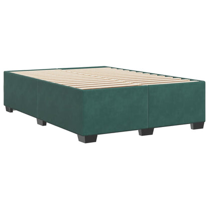 Bedframe fluweel donkergroen 140x190 cm