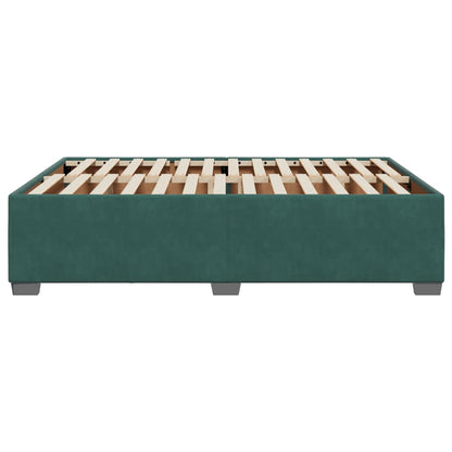 Bedframe fluweel donkergroen 140x190 cm