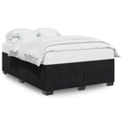 Bedframe 140x200 cm fluweel zwart
