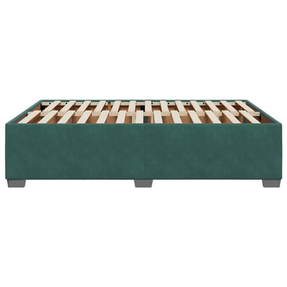 Bedframe fluweel donkergroen 140x200 cm