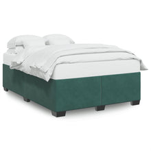 Bedframe fluweel donkergroen 140x200 cm