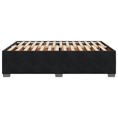 Bedframe fluweel zwart 160x200 cm