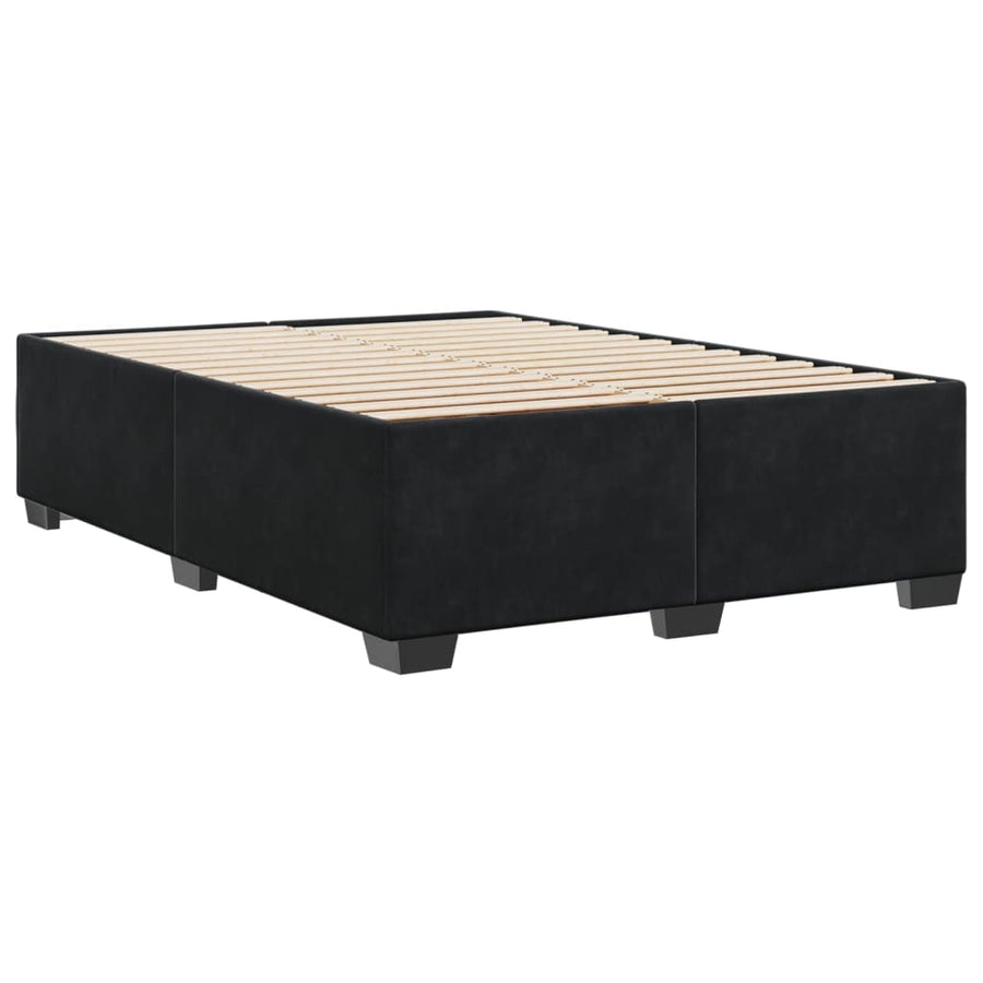 Bedframe fluweel zwart 160x200 cm