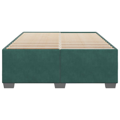 Bedframe fluweel donkergroen 160x200 cm