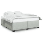 Bedframe 180x200 cm fluweel lichtgrijs