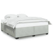 Bedframe 180x200 cm fluweel lichtgrijs