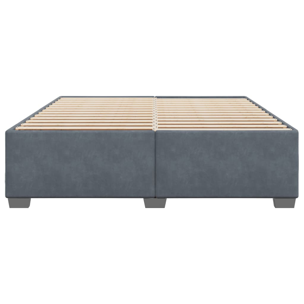Bedframe fluweel donkergrijs 180x200 cm