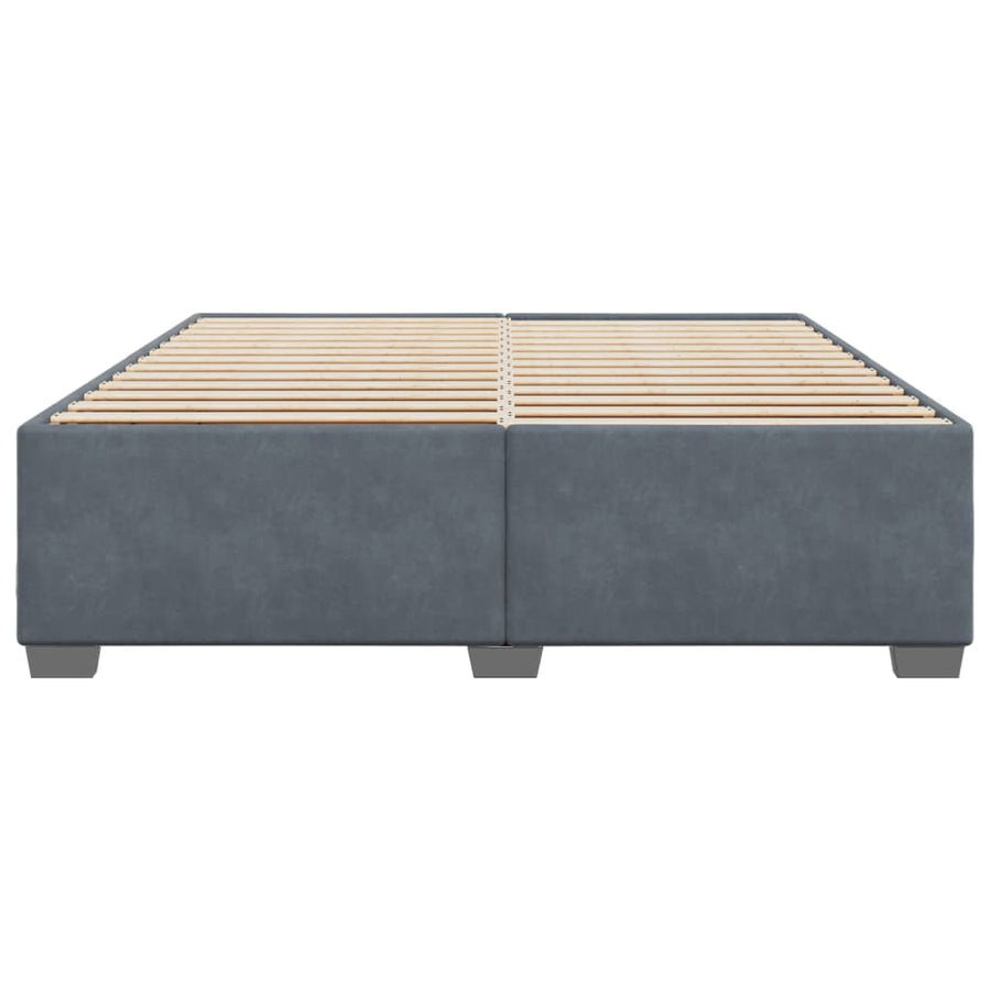 Bedframe fluweel donkergrijs 180x200 cm