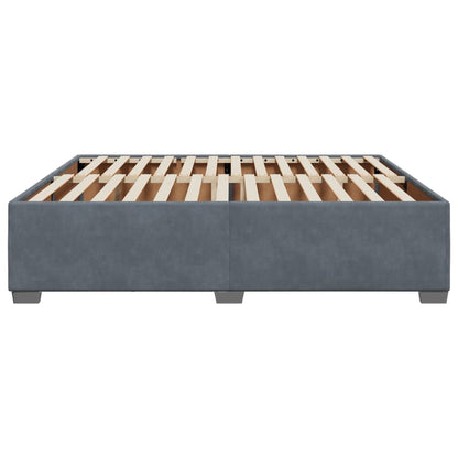 Bedframe fluweel donkergrijs 180x200 cm
