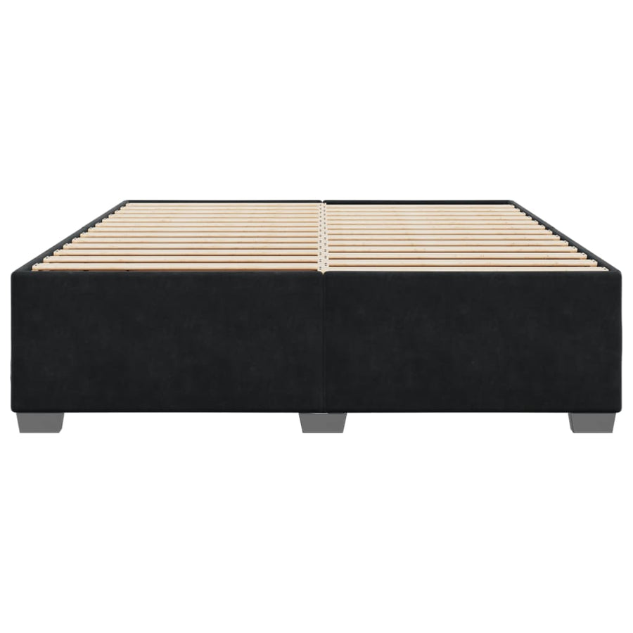 Bedframe fluweel zwart 180x200 cm