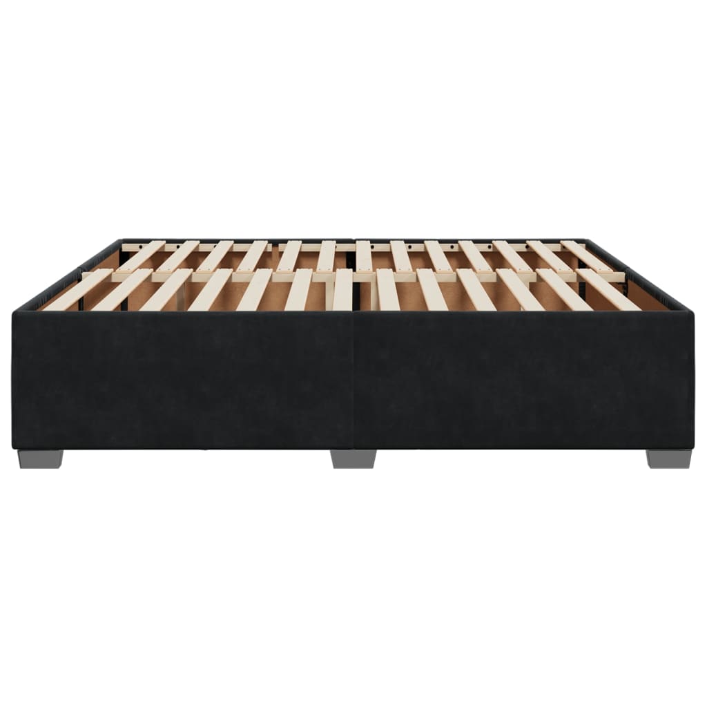 Bedframe fluweel zwart 180x200 cm