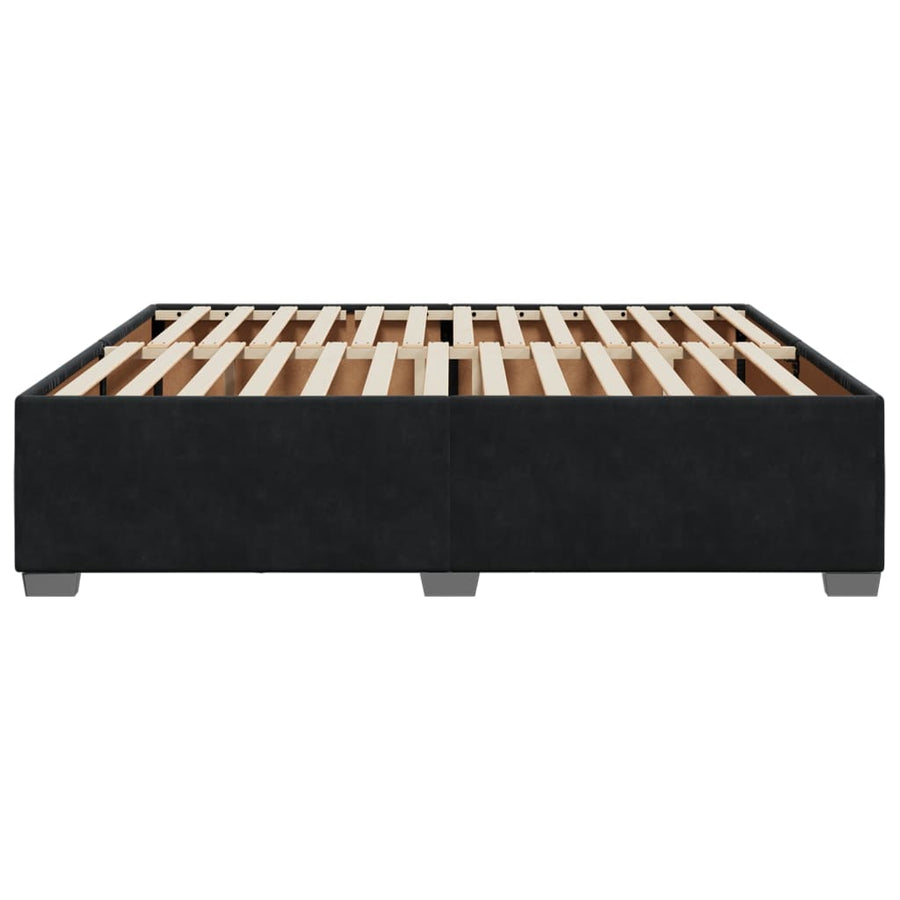 Bedframe fluweel zwart 180x200 cm