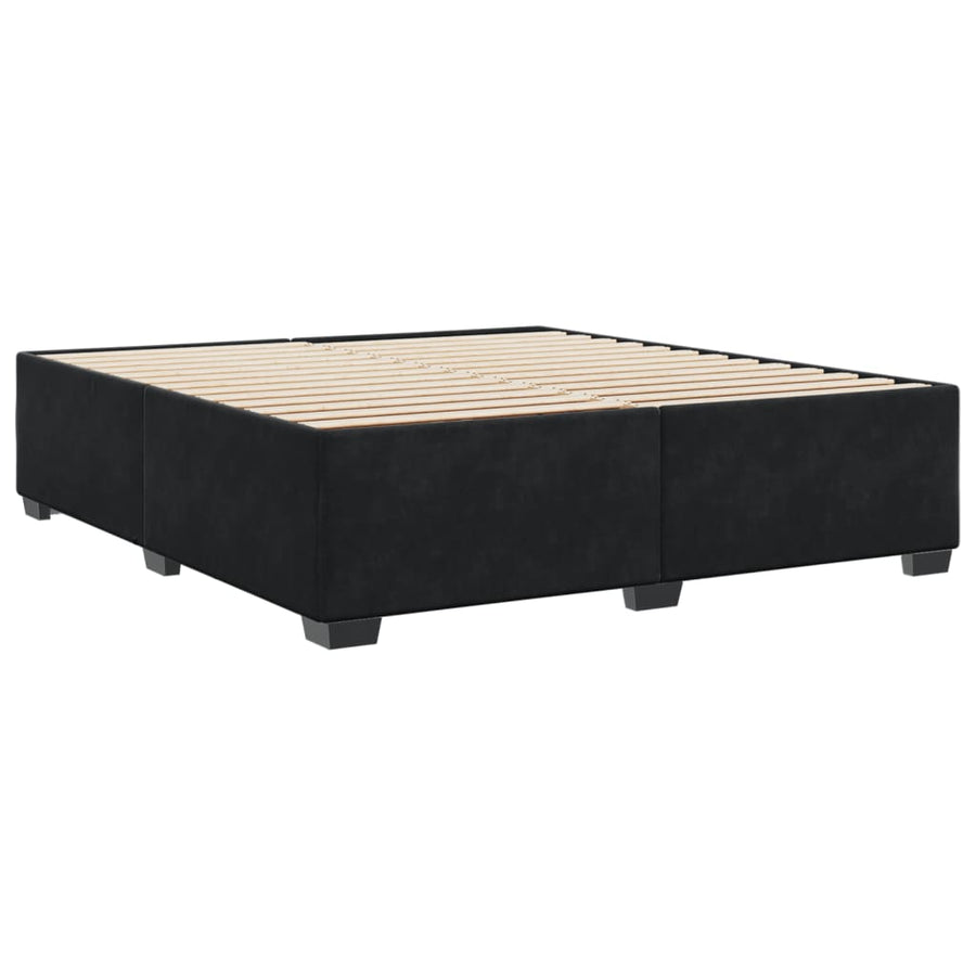 Bedframe fluweel zwart 180x200 cm