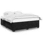 Bed frame without mattress 180x200 cm velvet black