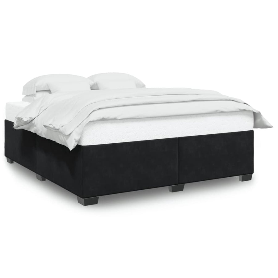 Bedframe fluweel zwart 180x200 cm