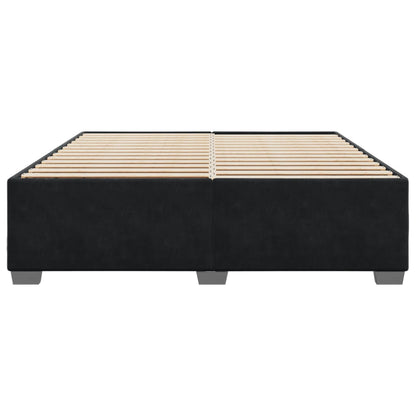 Bedframe fluweel zwart 200x200 cm