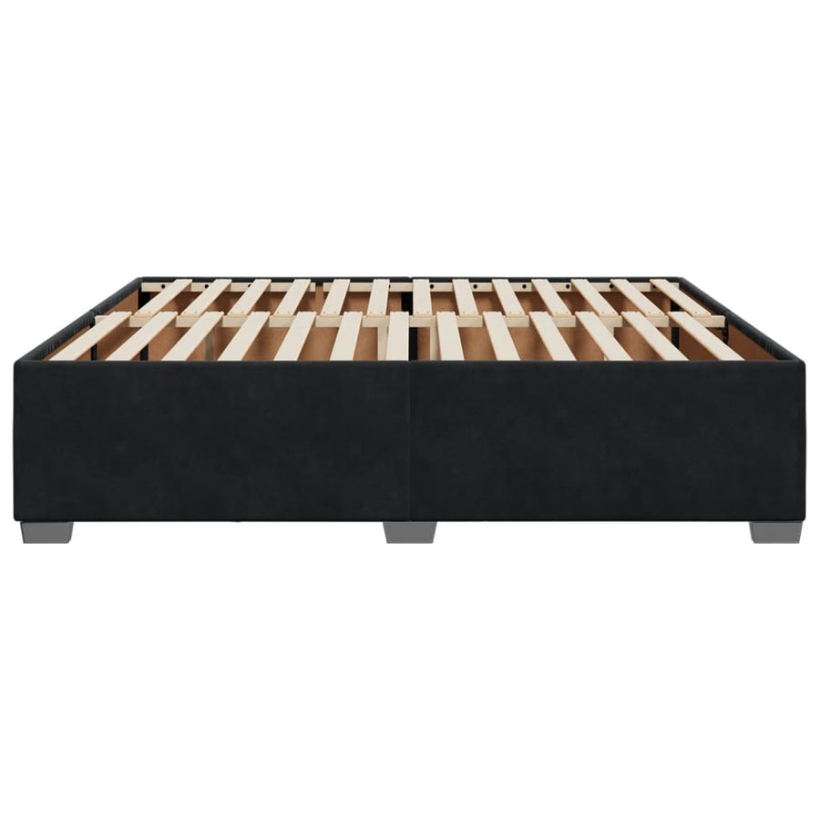 Bedframe fluweel zwart 200x200 cm
