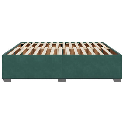 Bedframe fluweel donkergroen 200x200 cm
