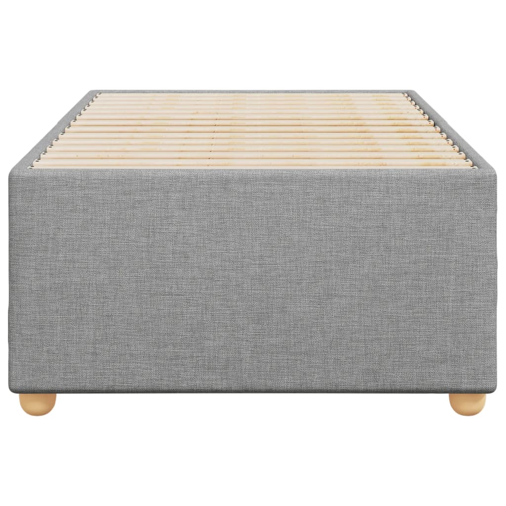 Bedframe stof lichtgrijs 80x200 cm