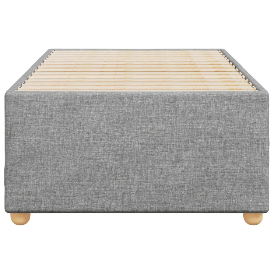 Bedframe stof lichtgrijs 80x200 cm