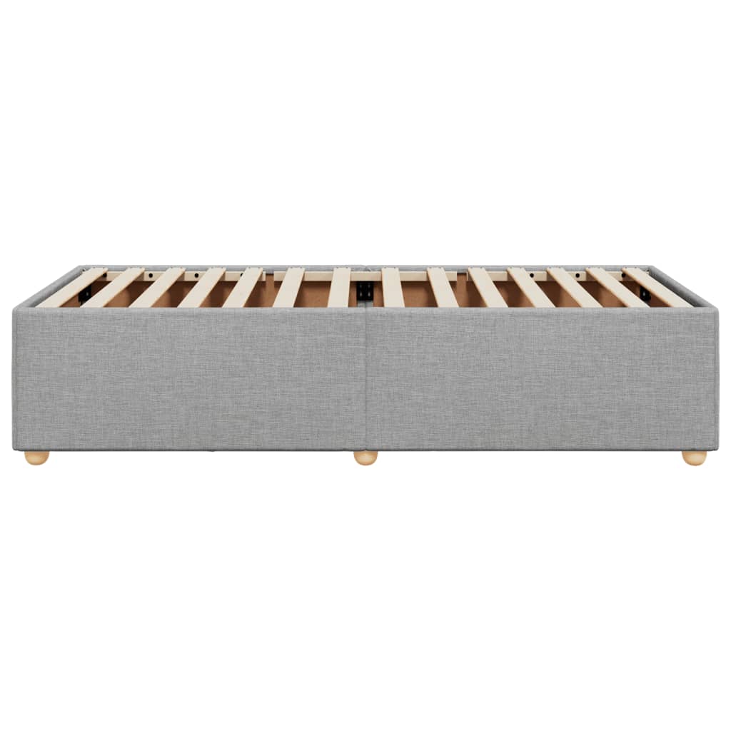 Bedframe stof lichtgrijs 80x200 cm