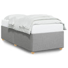 Bedframe 80x200 cm stof lichtgrijs