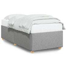 Bedframe stof lichtgrijs 80x200 cm