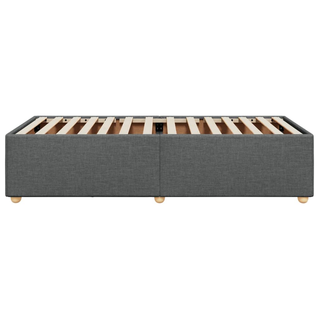 Bedframe stof donkergrijs 80x200 cm