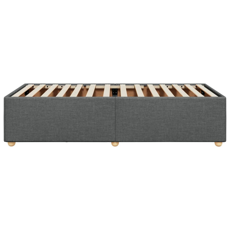Bedframe stof donkergrijs 80x200 cm